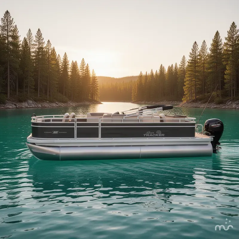 Slide: The Image of Sun Tracker Fishin' Barge 22 DLX 2026 - 2