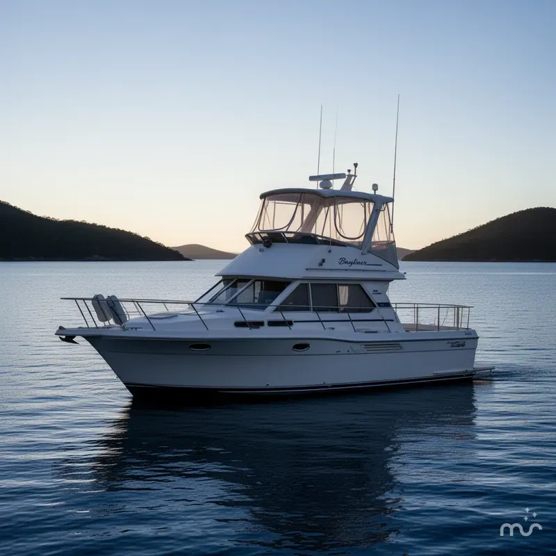 Slide: The Image of Bayliner 3388 Command Bridge Motoryacht 1998 - 2