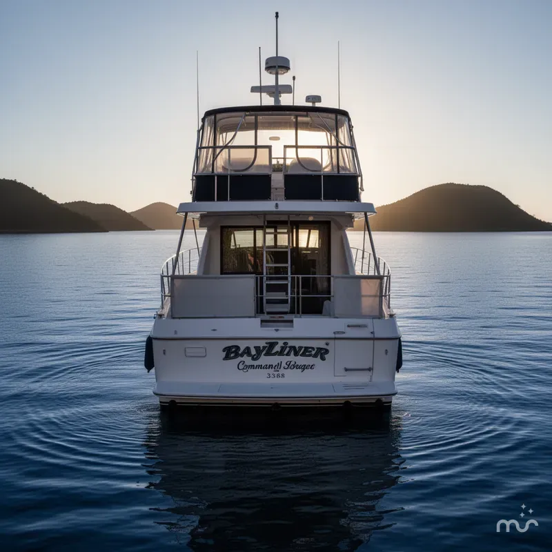 Slide: The Image of Bayliner 3388 Command Bridge Motoryacht 1998 - 3