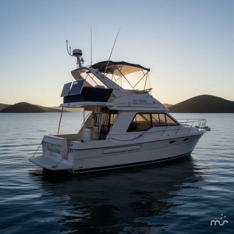 Slide: The Image of Bayliner 3388 Command Bridge Motoryacht 1998 - 4