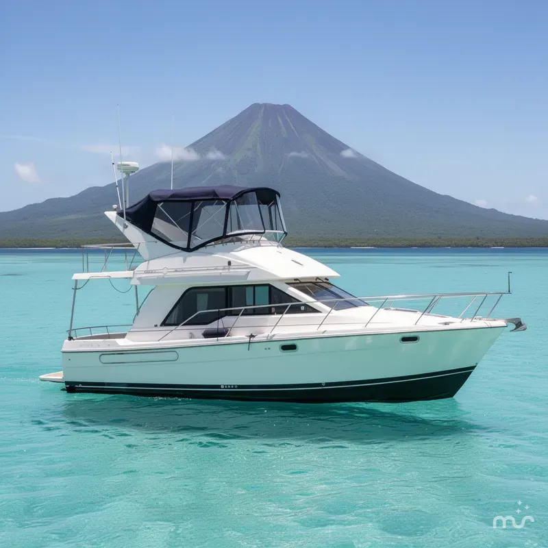 Slide: The Image of Bayliner 3388 Command Bridge Motoryacht 1999 - 2