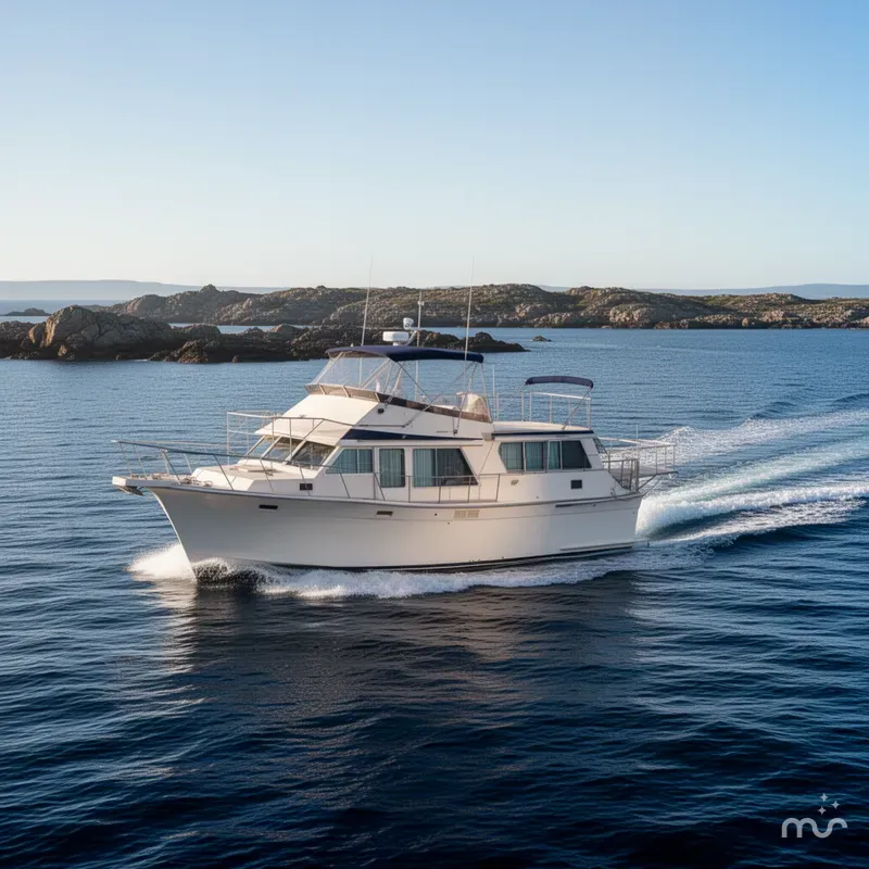 Slide: The Image of Tollycraft 34 Sundeck Motor Yacht 1984 - 1