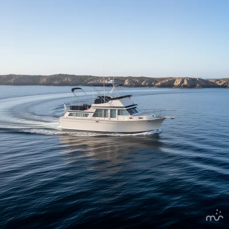Slide: The Image of Tollycraft 34 Sundeck Motor Yacht 1984 - 2