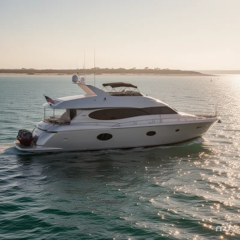 Slide: The Image of Lazzara Yachts 84 Open Bridge 2008 - 4
