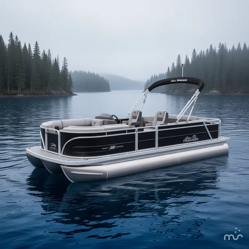 The Image of Sun Tracker Party Barge 22 RF DLX 2026 - 0