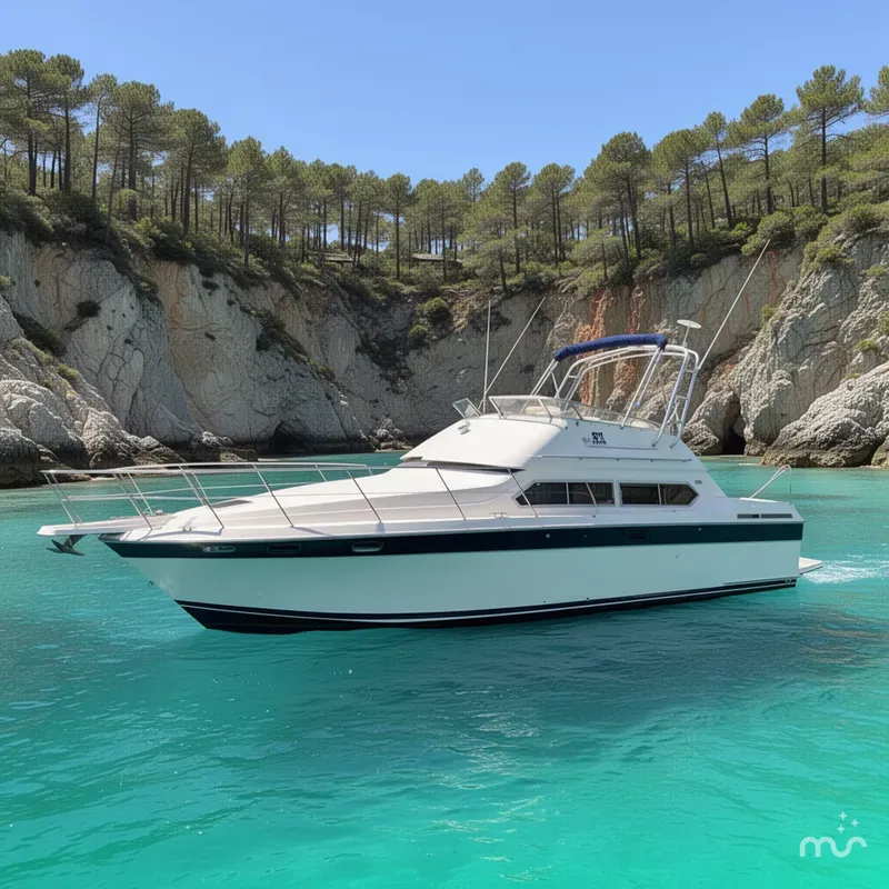 Slide: The Image of Carver Yachts 3467 Santego 1990 - 2