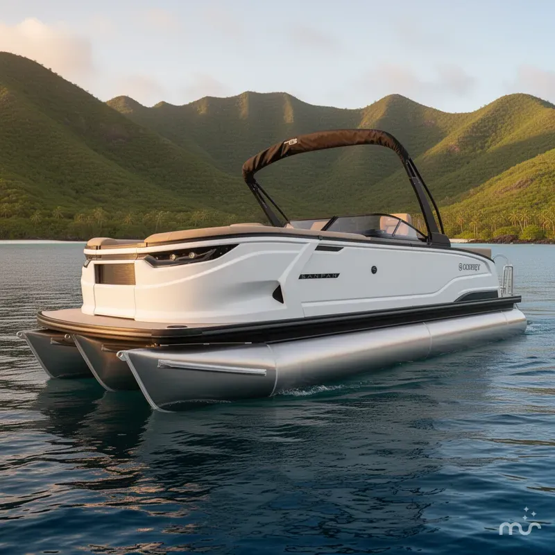 The Image of Godfrey Sanpan 27' Twin Ultra Lounge Windshield Tritoon - 2700 ULW TWIN JPO 2026 - 0