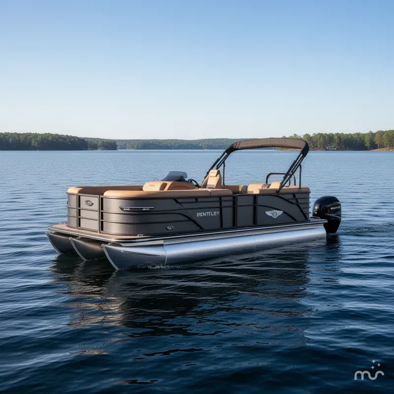 Slide: The Image of Bentley Pontoons Elite 223 Swingback Tritoon 2026 - 0
