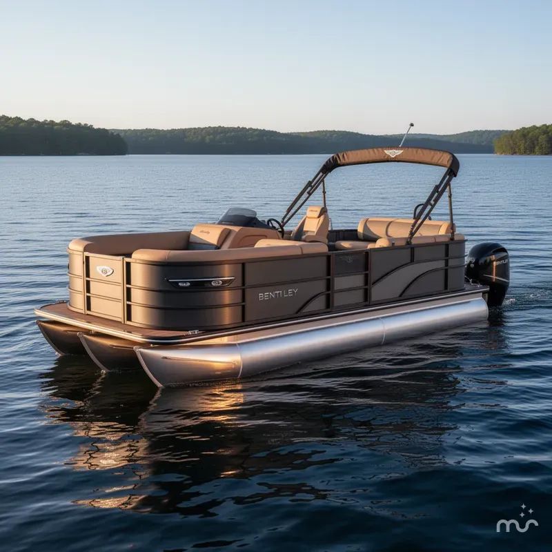 Slide: The Image of Bentley Pontoons Elite 223 Swingback Tritoon 2026 - 1