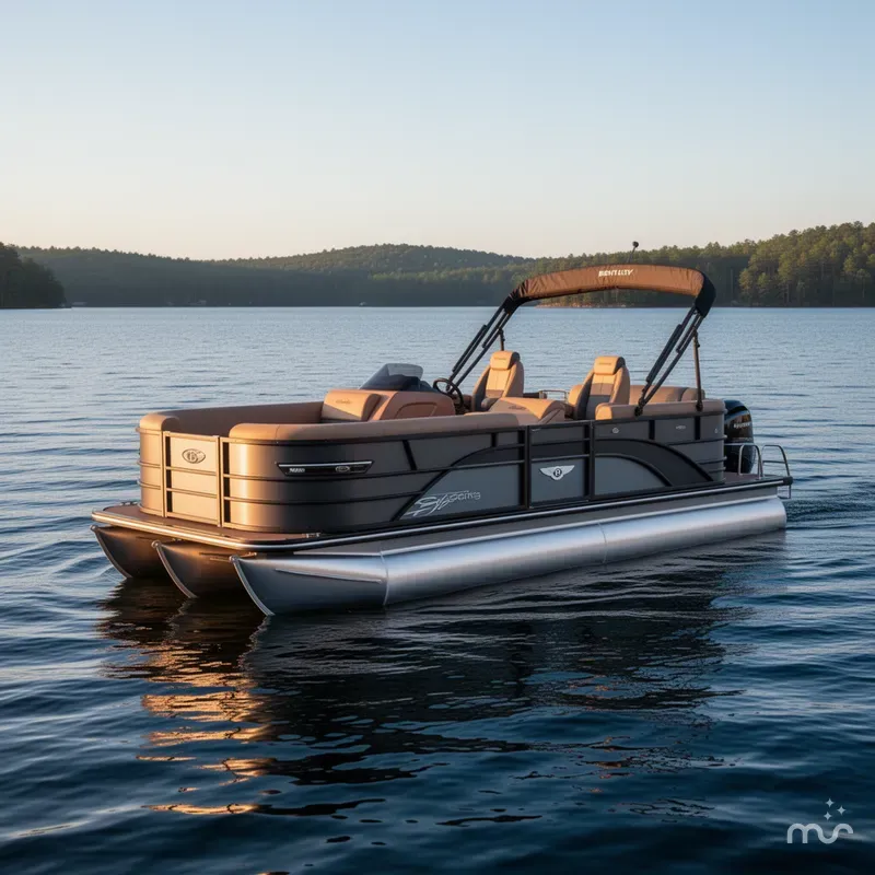 Slide: The Image of Bentley Pontoons Elite 223 Swingback Tritoon 2026 - 2