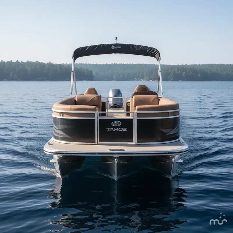 Slide: The Image of Tahoe Sport 23E80 Fish & Cruise Pontoon & Honda 4-Stroke EFI 2026 - 3