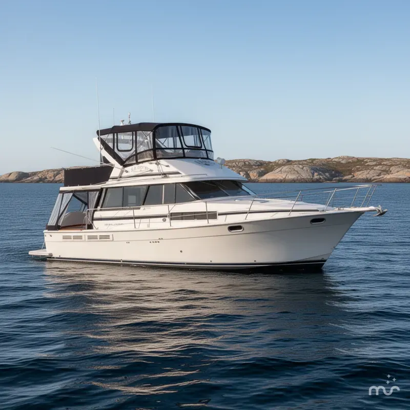 Slide: The Image of Bayliner 3888 Motoryacht 1990 - 2