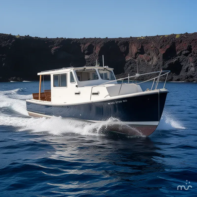 Slide: The Image of Nauset 27 Downeast Cruiser 1982 - 4