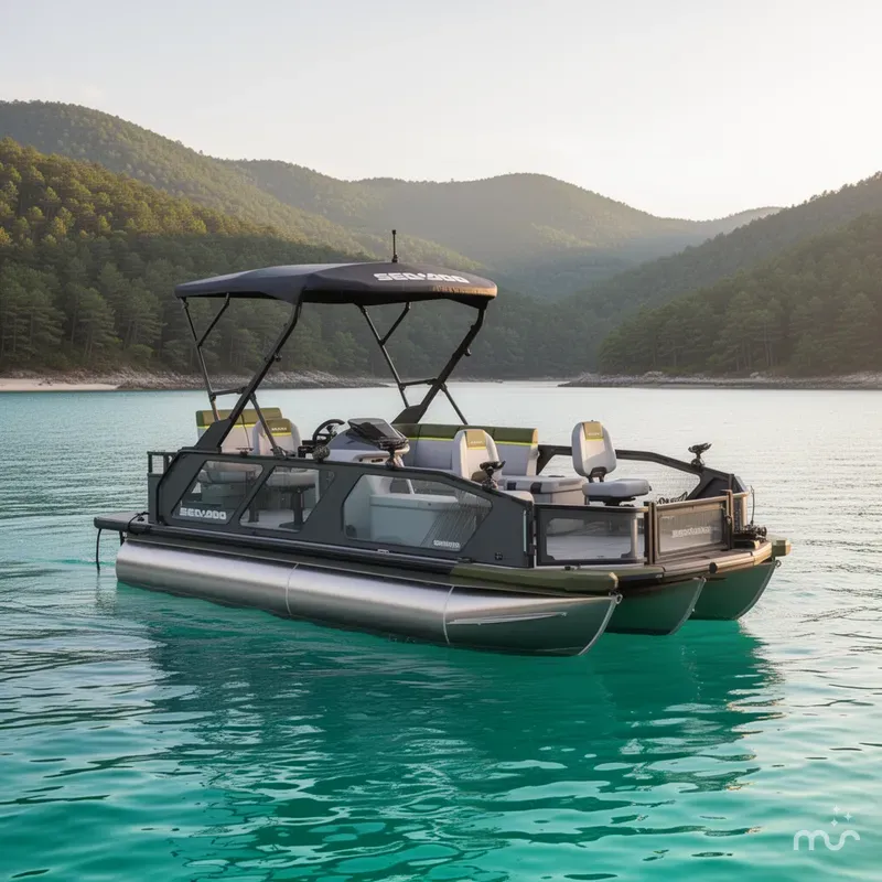 Slide: The Image of Sea-Doo Switch Fish™ 21 - 230 hp Galvanized 2026 - 2