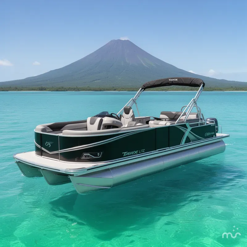 The Image of Tahoe LTZ 2385 (CRB) Cruise Rear Bench Tritoon & Honda 4-Stroke EFI 2026 - 0