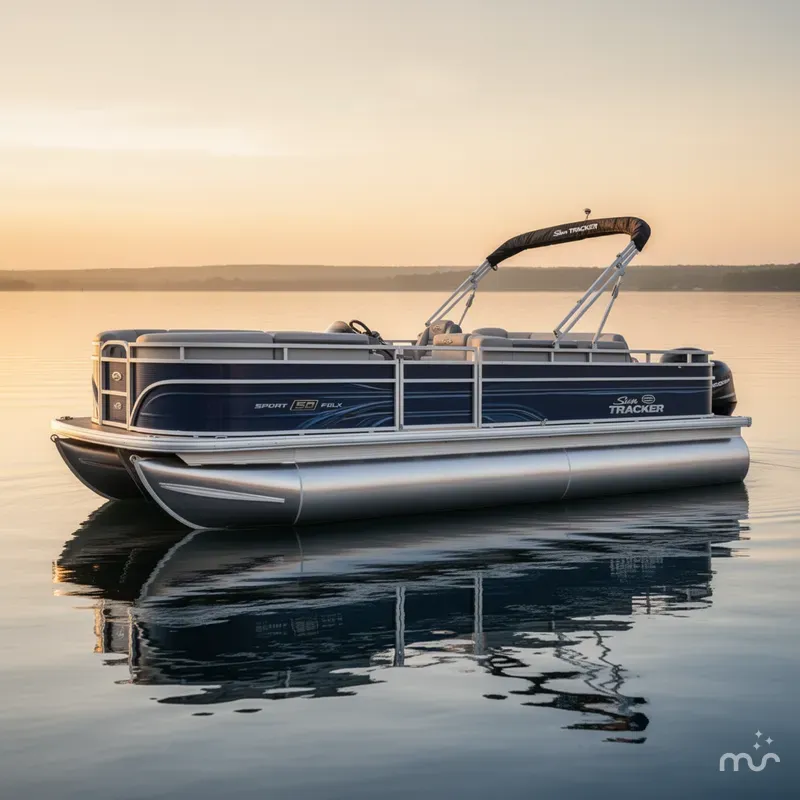 Slide: The Image of Sun Tracker Sportfish 22 DLX w/150 2026 - 2