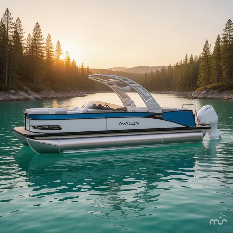 The Image of Avalon Catalina 25' Quad Lounge Windshield Triple-Toon - IN STOCK 2026 - 0