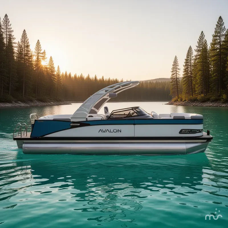 Slide: The Image of Avalon Catalina 25' Quad Lounge Windshield Triple-Toon - IN STOCK 2026 - 2