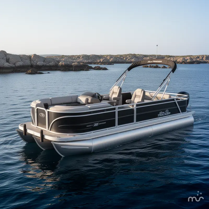 The Image of Sun Tracker Party Barge 22 RF DLX 2026 - 0