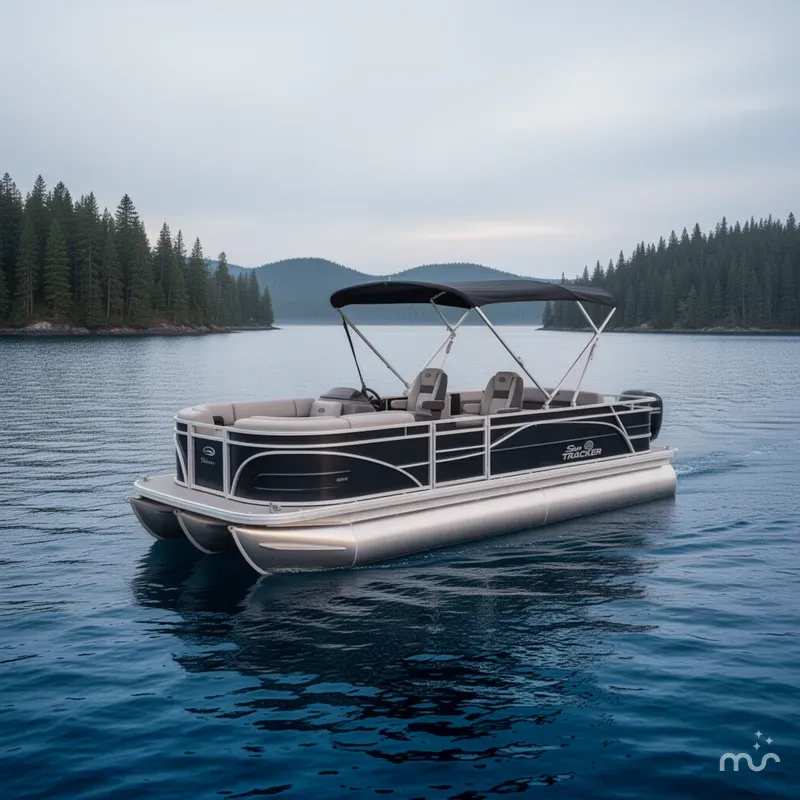 Slide: The Image of Sun Tracker Party Barge 22 RF DLX 2026 - 4
