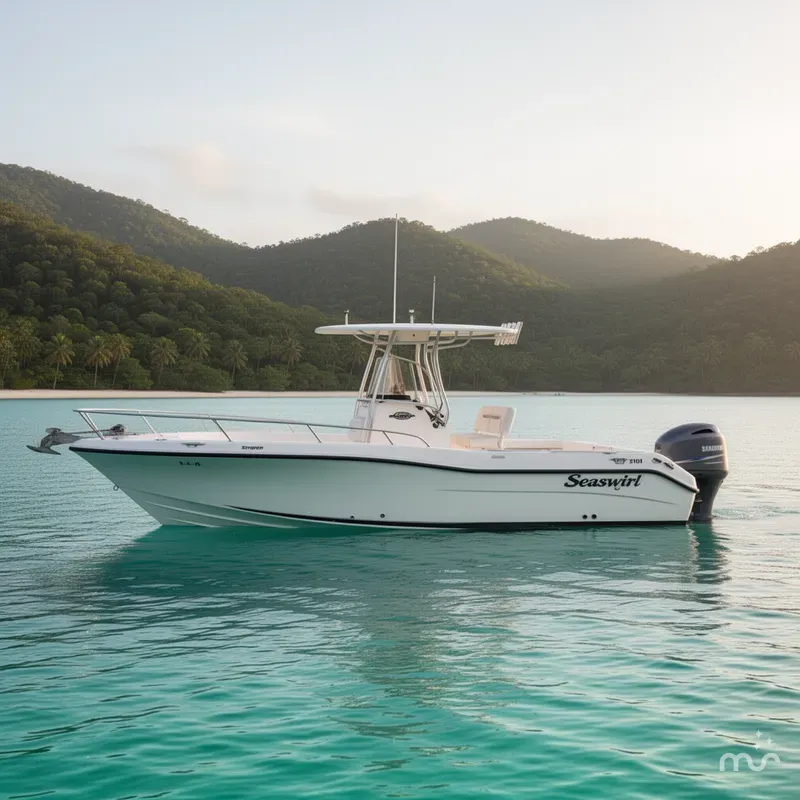 Slide: The Image of Seaswirl Striper 2101 Center Console O/B 2002 - 2