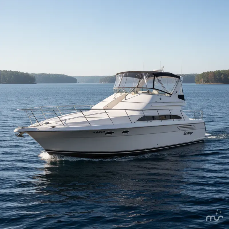 Slide: The Image of Carver Yachts 380 Santego 1997 - 2