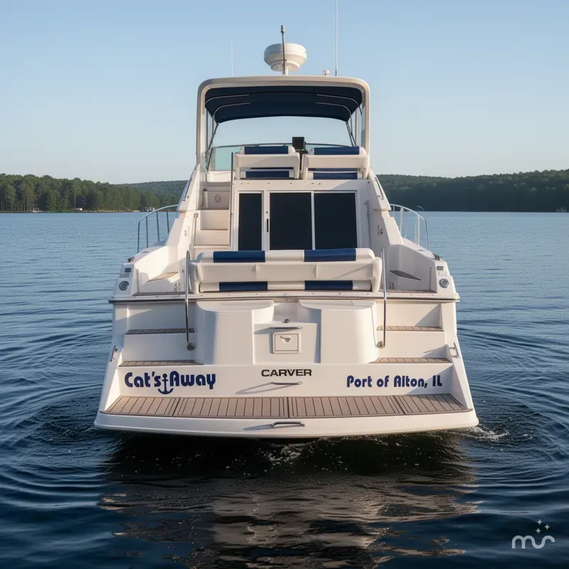 Slide: The Image of Carver Yachts 380 Santego 1997 - 3