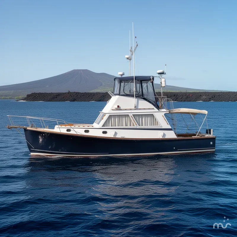 Slide: The Image of Wilbur 34 Fly Bridge Cruiser 1983 - 2