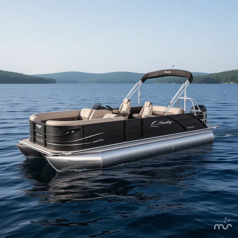 Slide: The Image of Bentley Pontoons Legacy 115HP Swingback Pontoon 2026 - 0