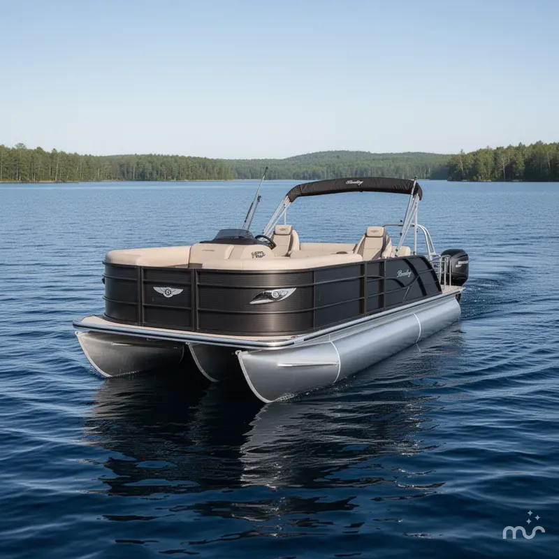 Slide: The Image of Bentley Pontoons Legacy 115HP Swingback Pontoon 2026 - 1