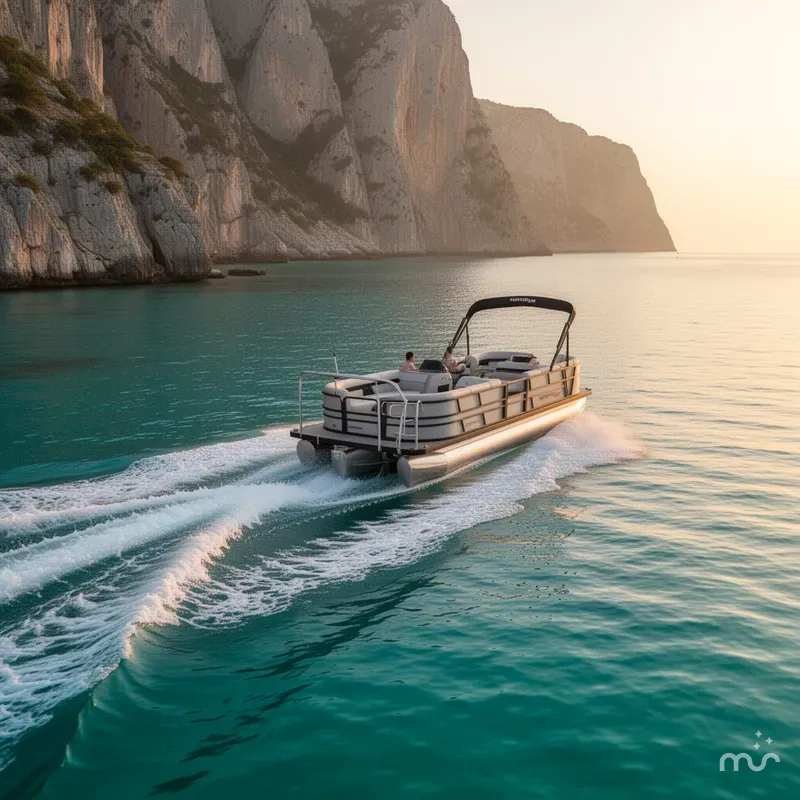 The Image of Montego Bay 8522 Fish & Cruise Deluxe Pontoon & Honda 4-Stroke EFI 2026 - 0