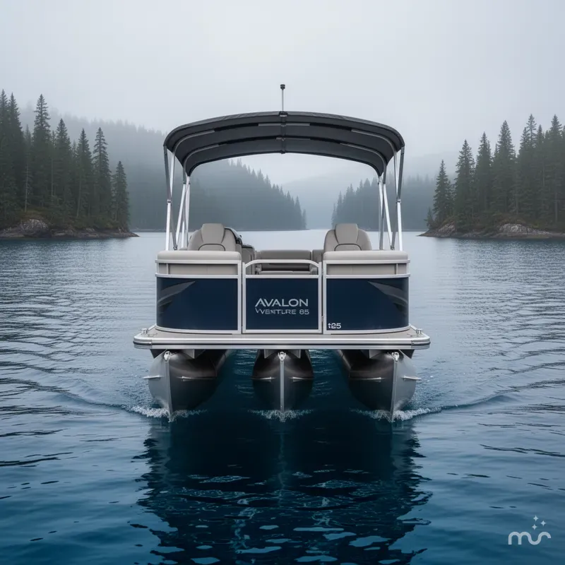 Slide: The Image of Avalon Venture 85 25' Rear Fish Triple-Toon - IN STOCK 2026 - 1