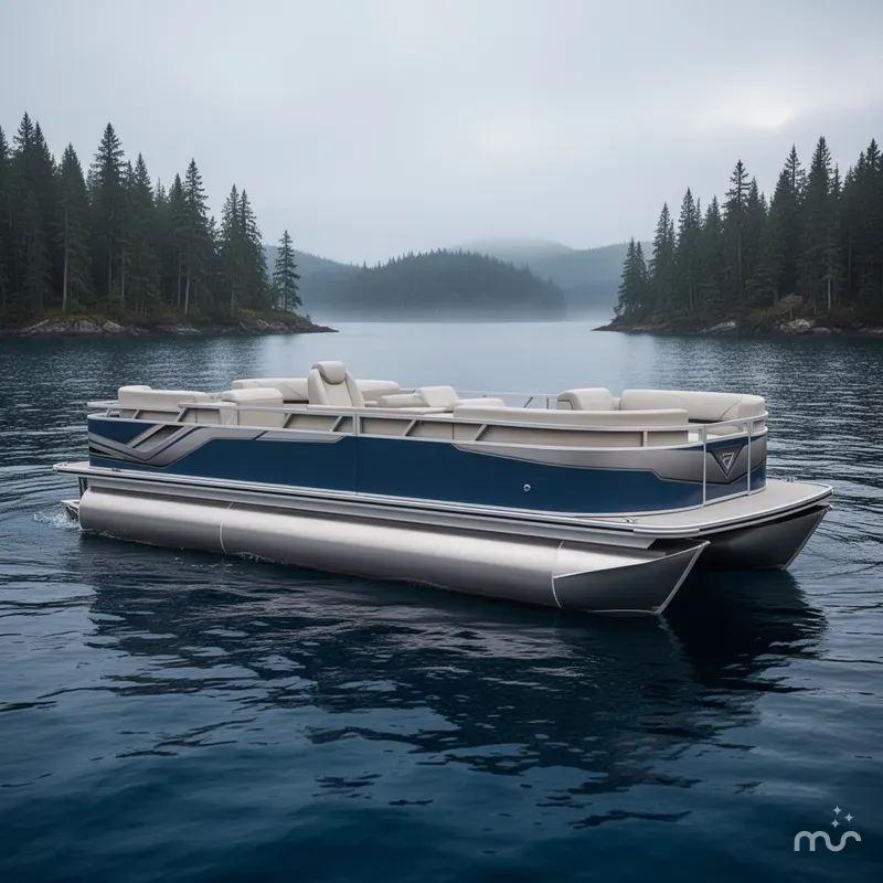 Slide: The Image of Avalon Venture 85 25' Rear Fish Triple-Toon - IN STOCK 2026 - 2