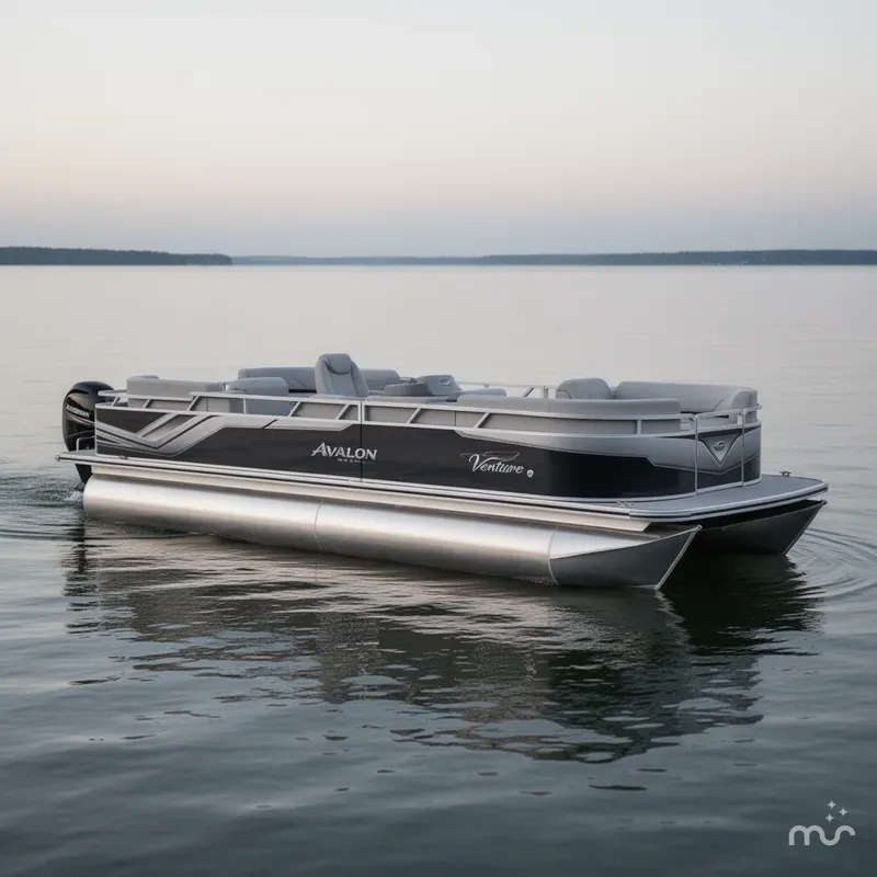 Slide: The Image of Avalon Venture 85 23' Rear Fish Triple-Toon - IN STOCK 2026 - 0