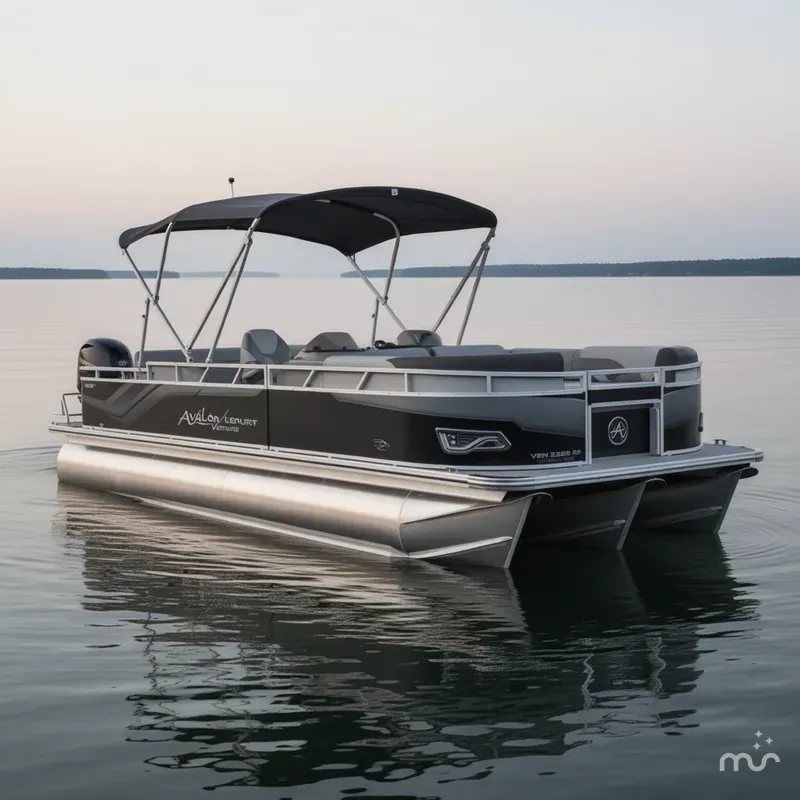 Slide: The Image of Avalon Venture 85 23' Rear Fish Triple-Toon - IN STOCK 2026 - 1