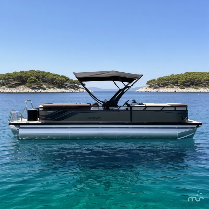 Slide: The Image of Avalon Venture 85 25' Quad Lounge Triple-Toon - IN STOCK 2026 - 2