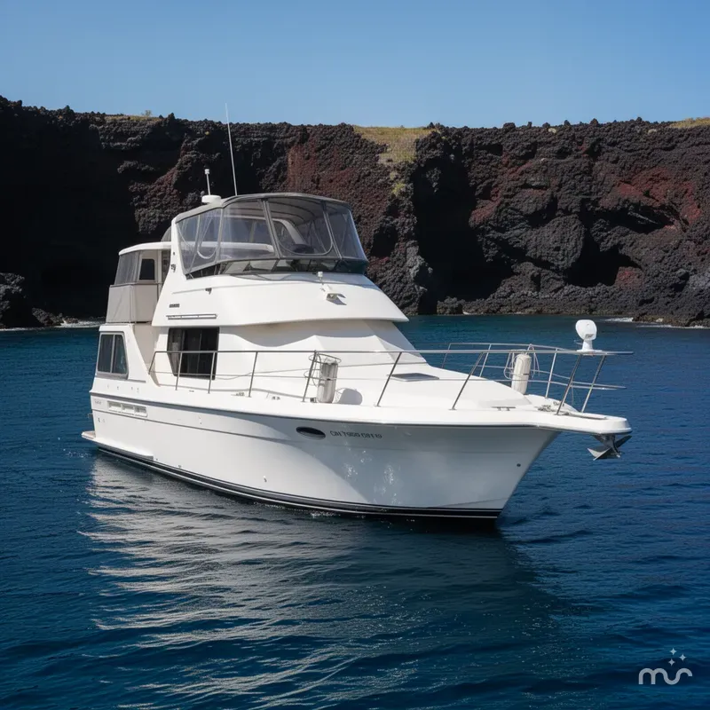 Slide: The Image of Carver Yachts 350 Aft Cabin Motor Yacht 1993 - 2