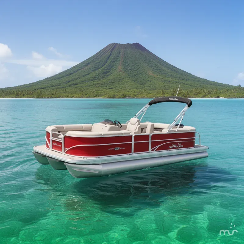 Slide: The Image of Sun Tracker Party Barge 22 DLX 2026 - 2