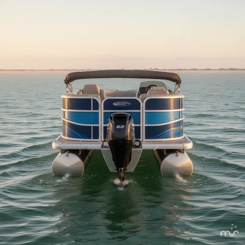 Slide: The Image of Sun Tracker Party Barge 16 DLX 2026 - 3