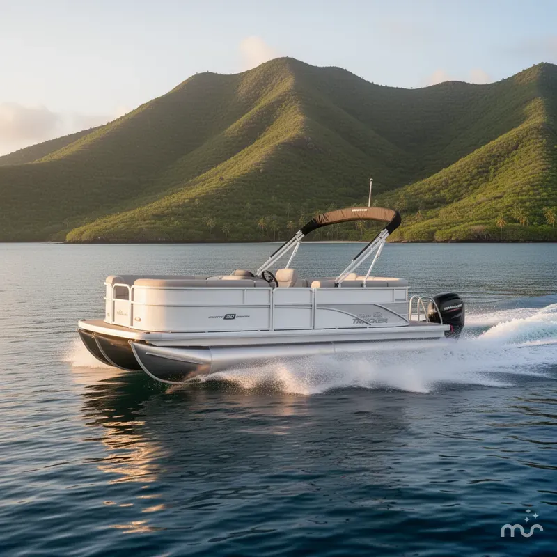 Slide: The Image of Sun Tracker Party Barge 20 DLX 2026 - 4