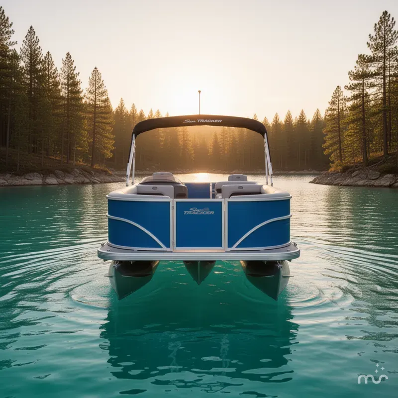 Slide: The Image of Sun Tracker Party Barge 18 DLX 2026 - 3