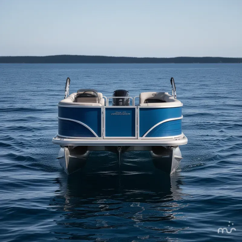 Slide: The Image of Sun Tracker Party Barge 16 DLX 2026 - 1