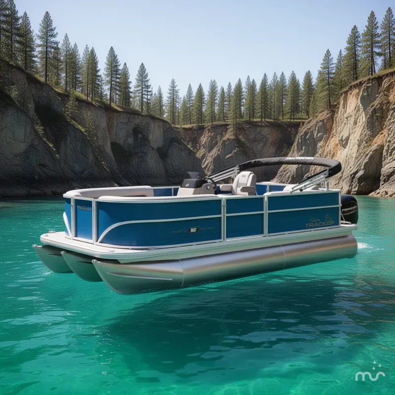 The Image of Sun Tracker Party Barge 16 DLX 2026 - 0