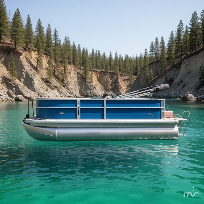 Slide: The Image of Sun Tracker Party Barge 16 DLX 2026 - 2