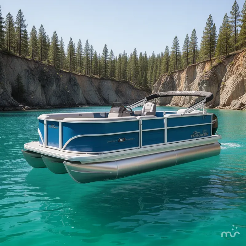 The Image of Sun Tracker Party Barge 16 DLX 2026 - 0