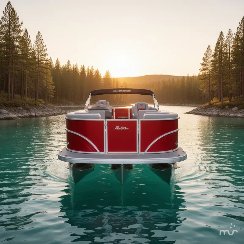 Slide: The Image of Sun Tracker Party Barge 22 DLX 2026 - 1