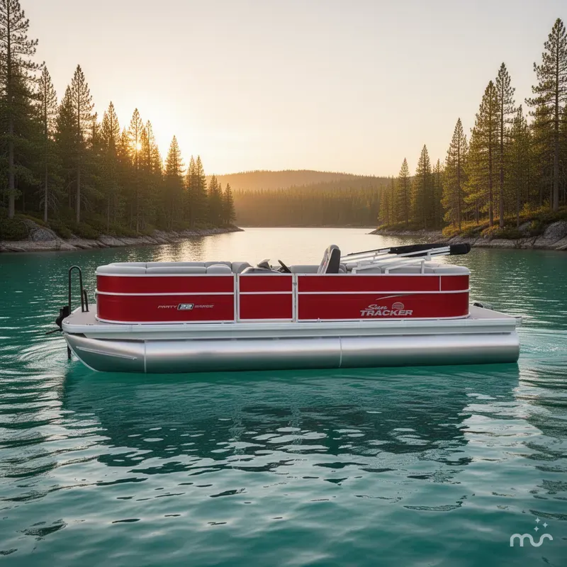 Slide: The Image of Sun Tracker Party Barge 22 DLX 2026 - 2