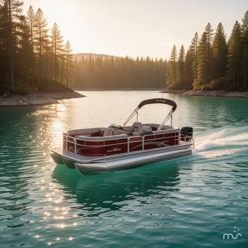 Slide: The Image of Sun Tracker Party Barge 22 DLX 2026 - 4