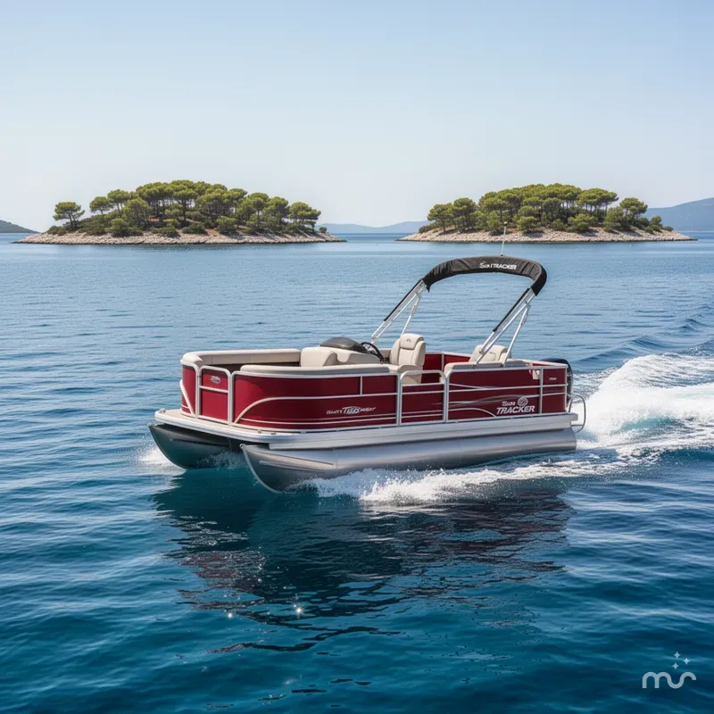 Slide: The Image of Sun Tracker Party Barge 18 DLX 2026 - 4