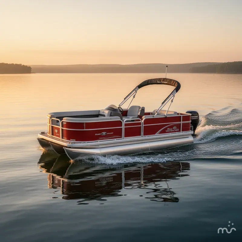 Slide: The Image of Sun Tracker Party Barge 18 DLX 2026 - 4
